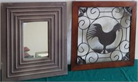 Q - FRAMED MIRROR & WALL DECOR (N34)