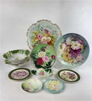 Hand Painted Floral Plates & Bowls- Royal Vienna