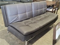 Relax Lounger - Brown Leather Futon W/Power