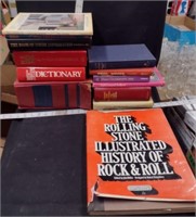 Boxlot of Books to include Rolling Stone, Worlds