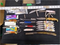 Assortment of Pocket Knives & Commerative Knives