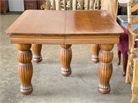 Vintage Wooden Table on Casters