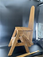 Treeforms Amish butler's chair/ladder/ironing boar