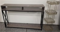 J - CONSOLE TABLE & 4-TIER STAND