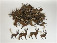 Rustic Metal Reindeer Ornaments