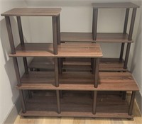 J - LOT OF 2 DISPLAY / BOOK SHELF UNITS (B30)