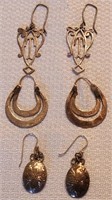 Q - LOT OF STERLING SILVER EARRINGS (J17)