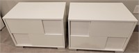 J - PAIR OF 2-DRAWER CHESTS W/ CONTENTS (B17)