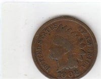 1902 US Indian Head Copper Penny