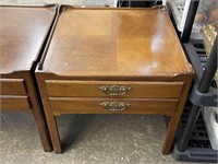 Vintage 2 Drawer Side Table