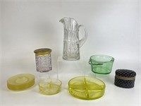 Selection of Vintage Glass - Vaseline & More