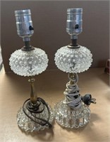 11in. Untested pair of lamps