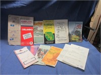 vintage travel tickets / brochures