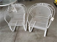 White patio chairs (2)