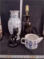 Mixed Style Ceramic Hm Decor-Lamp/Cat/Pitcher/Vase