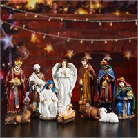 Nativity Set Indoor 11.8 Inch Set of 13 Pieces