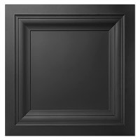 $80  Art3d 12-Pack Black Ceiling Tile 2ftx2ft