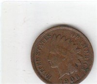 1906 US Indian Head Copper Penny