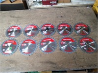 10 CRAFTSMAN 7-1/4" Circular Saw Blades.24T.