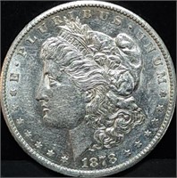 1878-CC Morgan Silver Dollar AU+