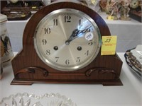Art Deco Mahogany mantel clock