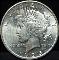 1925 Peace Silver Dollar Gem BU