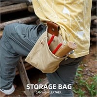 30$-Foraging Bag Waxed Canvas Collapsible