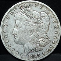 1891-O Morgan Silver Dollar