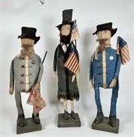 FOLK ART PRIMITIVE CIVIL WAR FIGURES