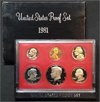 1981 US Mint Proof Set w/ SBA Dollar