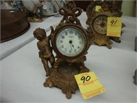 Petite New Haven Cherub clock c. 1900