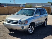 2001 Toyota Highlander 4 Door SUV