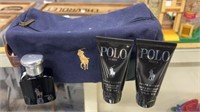 Polo bag with cologne and gel
