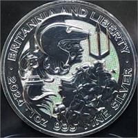 2024 1oz Britannia & Liberty Silver Coin Gem BU