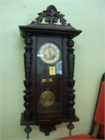 19th Century Vienna regulator wall clock with