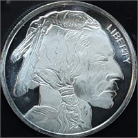 1 Troy Oz .999 Silver Buffalo/Indian Head Round