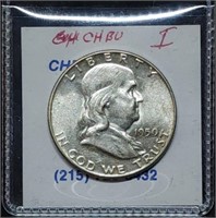 1950 Franklin Silver Half Dollar Choice BU