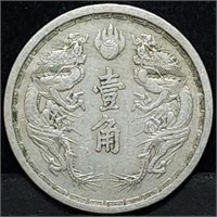 Japan Quarter Size Coin with Dragons