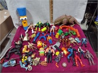 Various Plastic Kids Toys Lot-Star Wars, Marvel