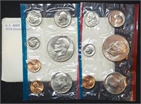 1974 US Double Mint Set in Envelope, With Ikes