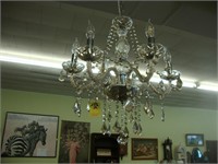 6 light crystal chandelier