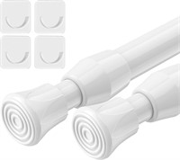 $13  AIZESI Curtain Rods (White  28-41-2Pcs)