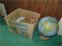 Vintage Globe & Chalkware