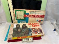 2 VINTAGE GAMES (PLANET OF THE APES & MONOPLY)