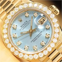 Rolex Ladies President 1.50 Ct Diamond Watch