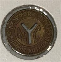 "NEW YORK CITY" ***ONE FARE*** TOKEN