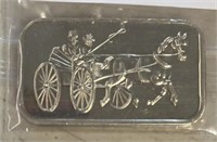 "SILVERTOWN" ***HORSE & BUGGY*** (1-PINCE) SILVER
