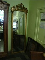 19th Century Rococo gilt pier mirror