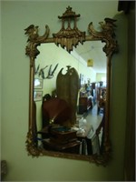 Gilt Chippendale wall mirror