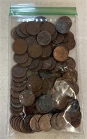 (BAG OF 100)LINCOLN WHEAT BACK CENTS